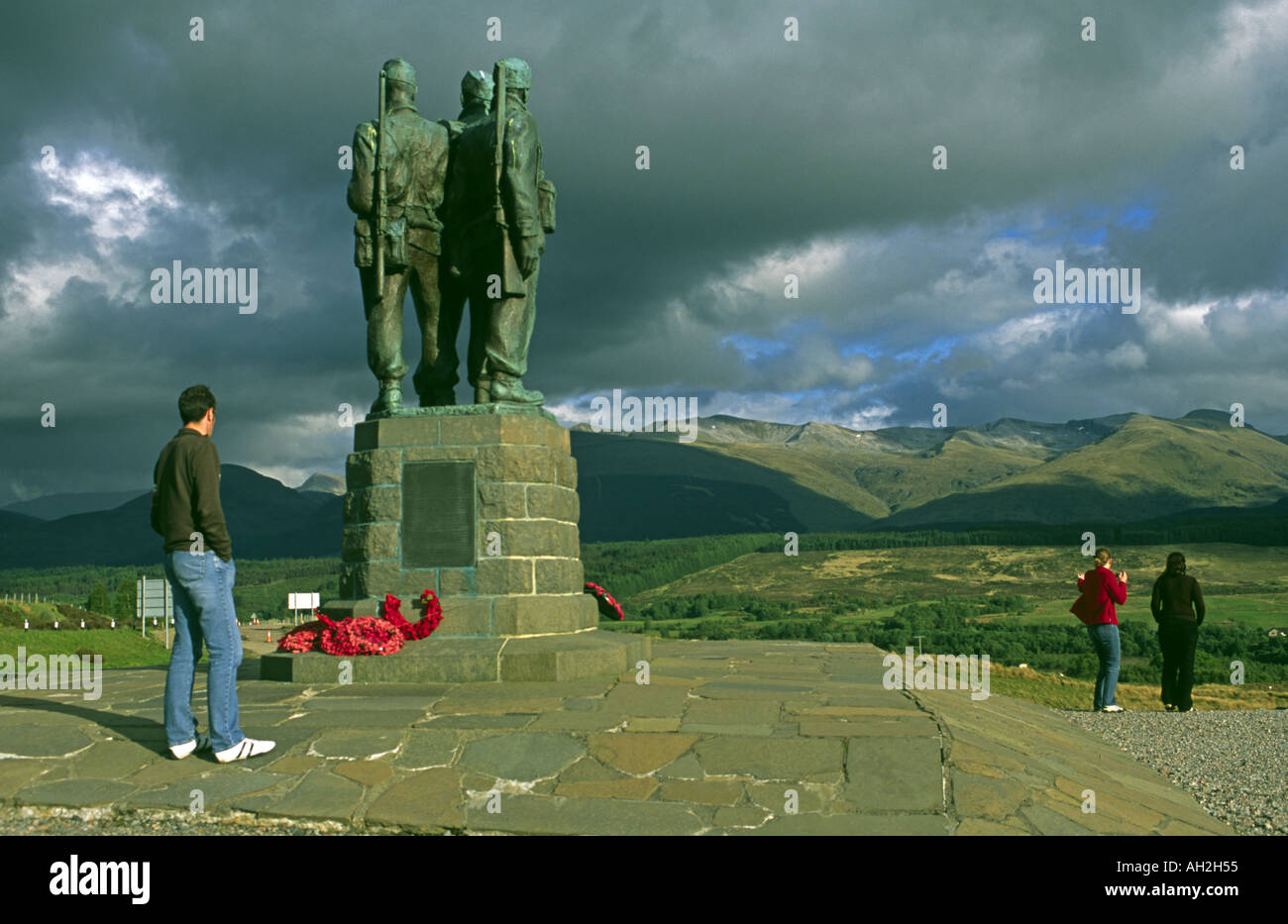 Monument commémoratif de guerre Commando près de Spean Bridge Banque D'Images