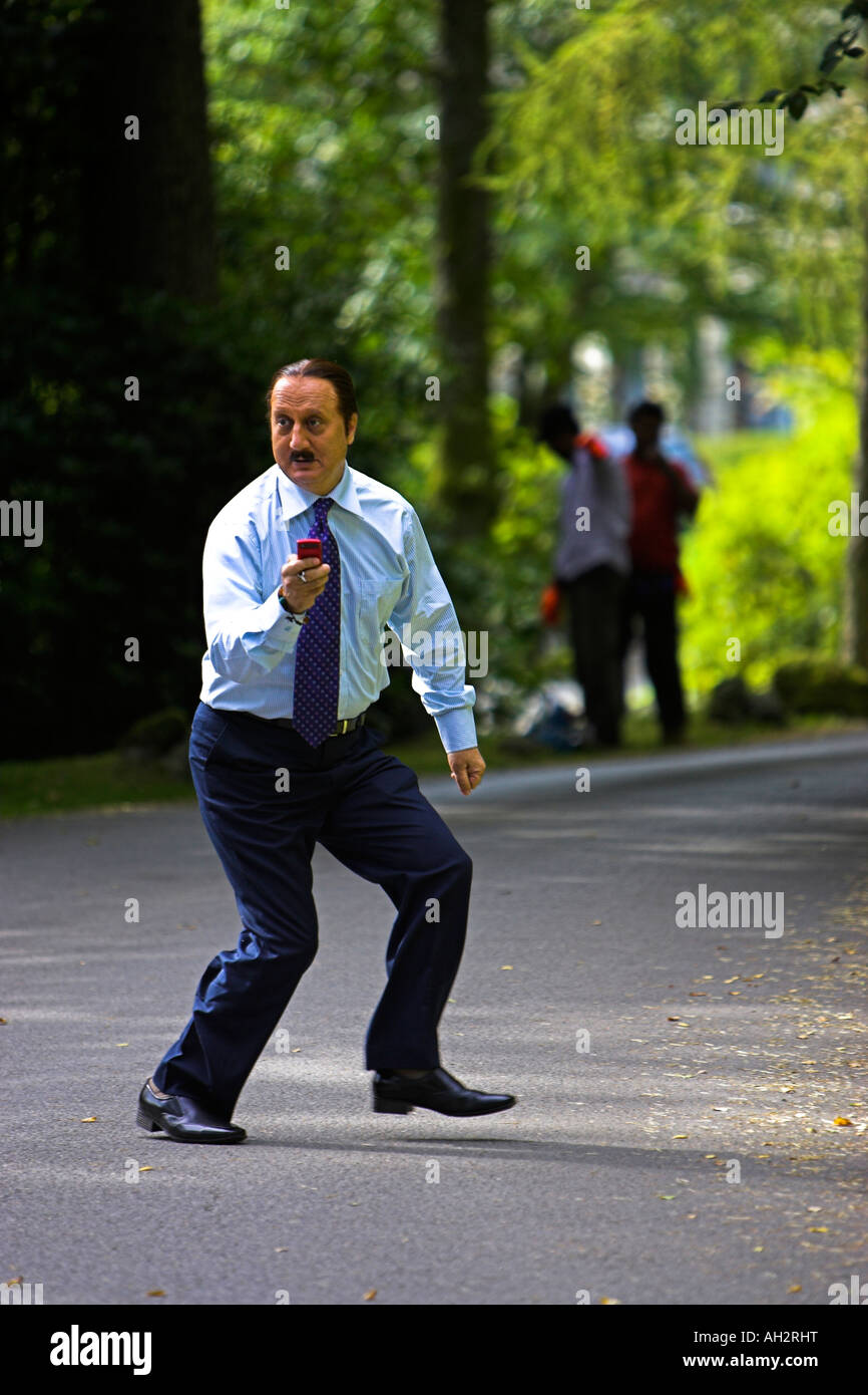 M. Bhatti sur Chutti Tournage Bollywood dans Cumbria avec Anupam Kher & Bhairavi Goswami LE PARC NATIONAL DE LAKE DISTRICT Banque D'Images