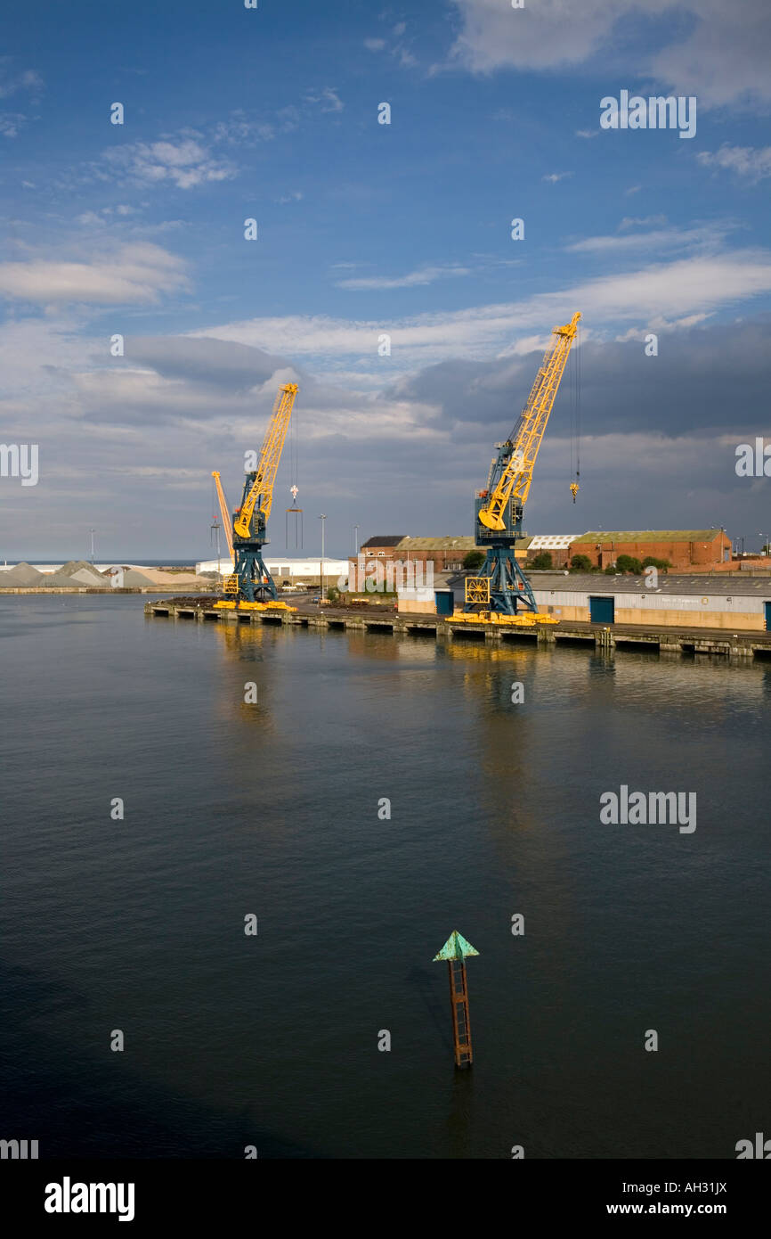 Le Port de Sunderland se dresse à l'embouchure de la rivière Wear Banque D'Images