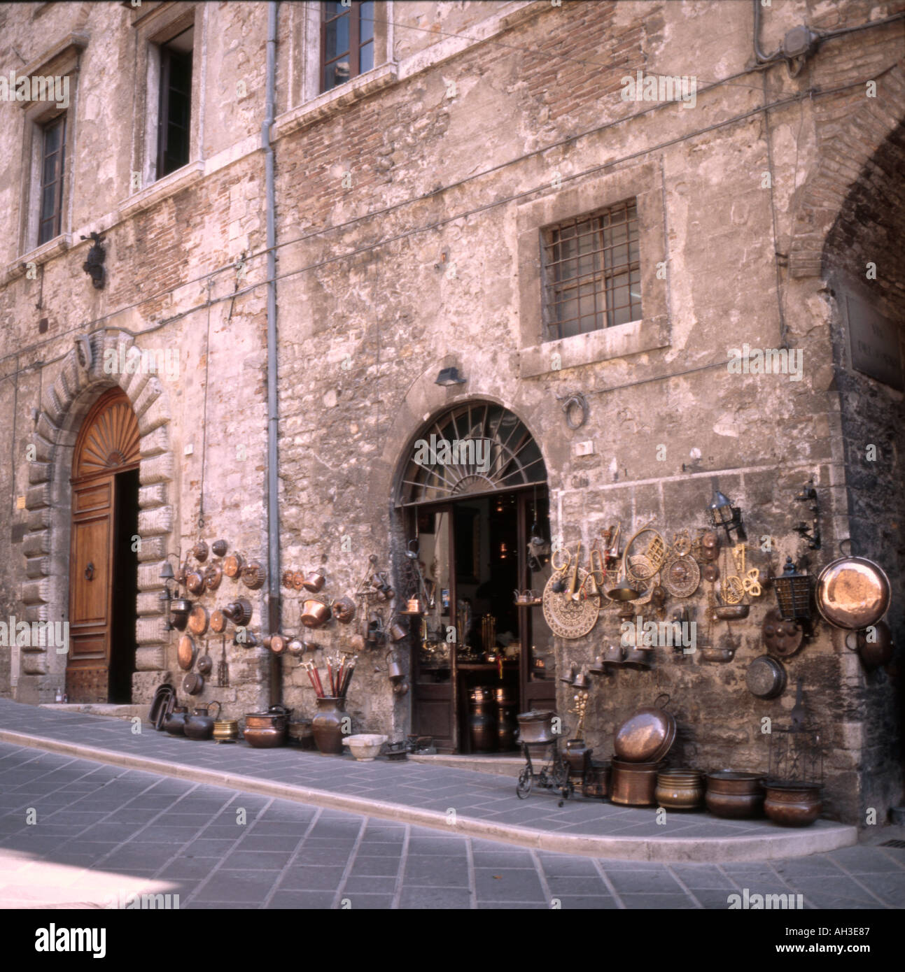 Antique Shop Todi Ombrie Italie Banque D'Images