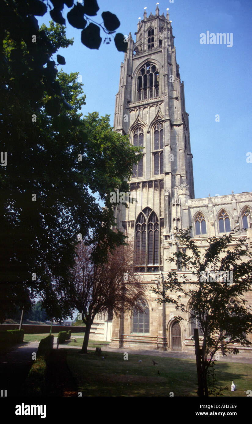 14e siècle l'église de Boston Boston Stump St Botolphs Boston Lincolnshire England UK Europe Banque D'Images