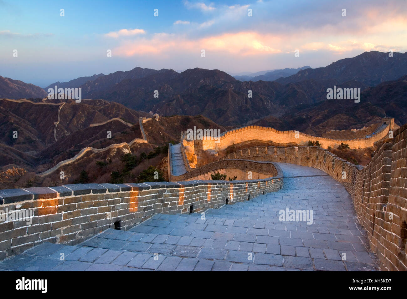 La Grande Muraille de Chine à Badaling près de Beijing Banque D'Images