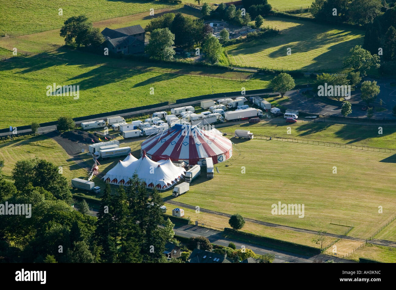Billy smarts circus à Grasmere, Lake district, UK Banque D'Images