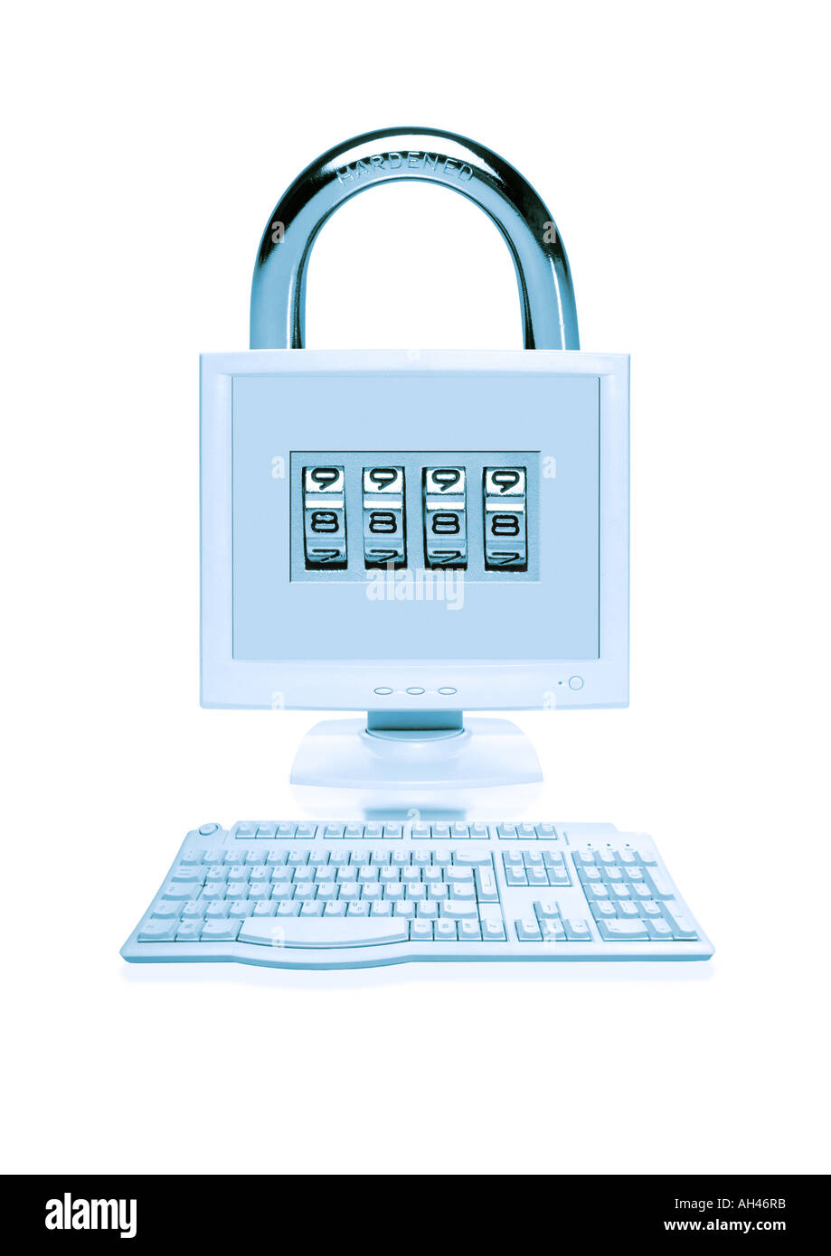 La sécurité informatique Computersicherheit Banque D'Images