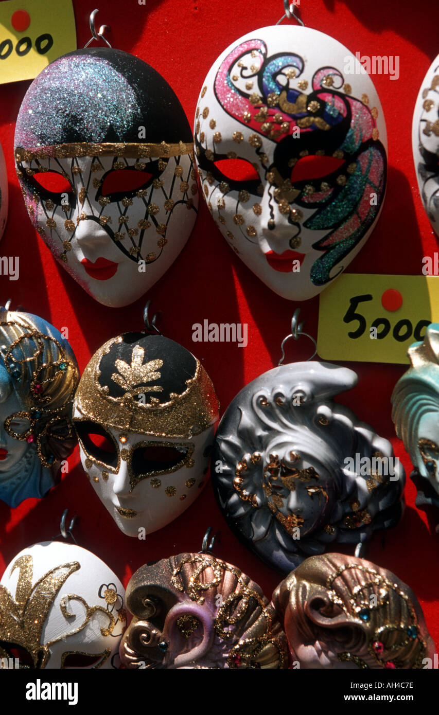 Les masques de Venise Italie Banque D'Images