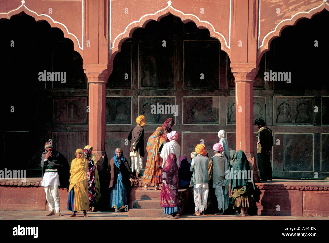 Le Fort Rouge, Agra, Indien Banque D'Images