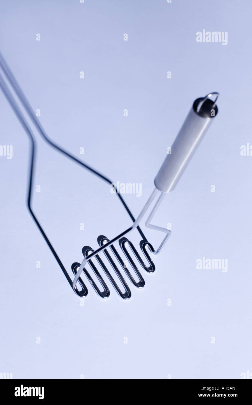 Presse purée en acier inoxydable Banque D'Images