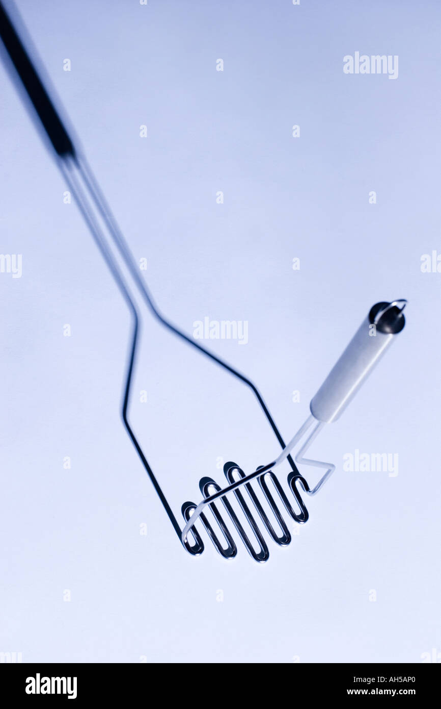 Presse purée en acier inoxydable Banque D'Images