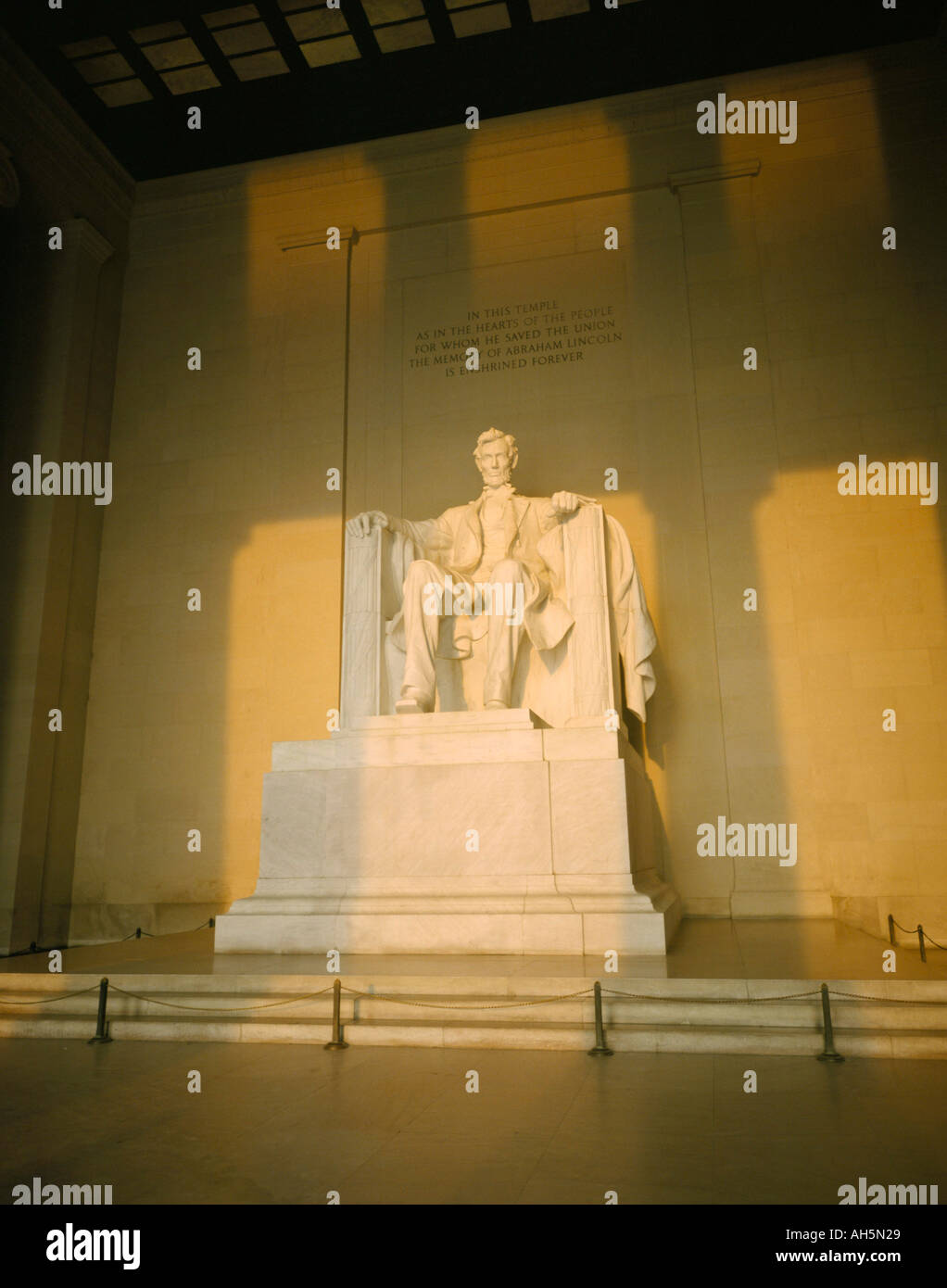 Lincoln Memorial Washington DC, États-Unis d'Amérique Amérique du Nord Banque D'Images