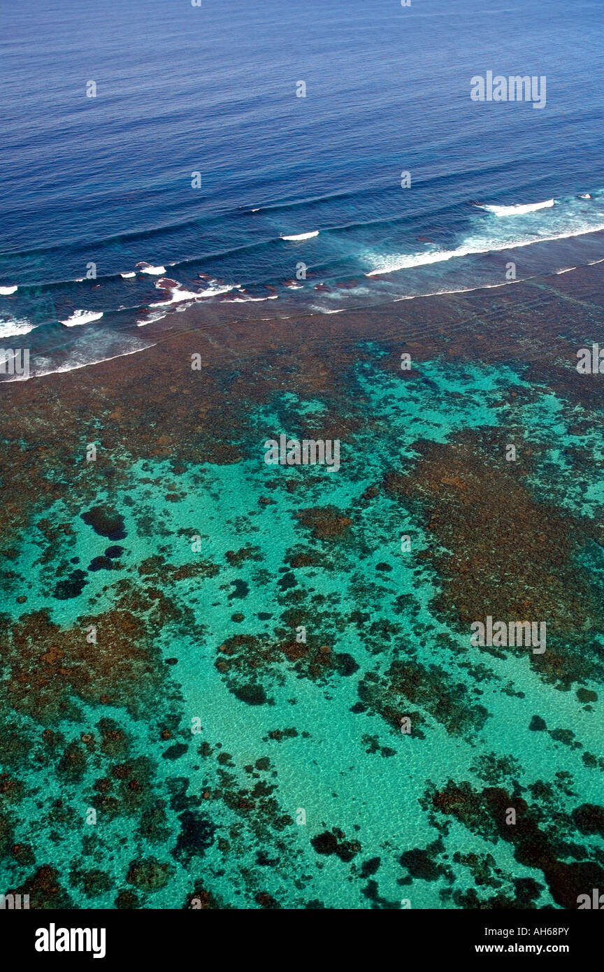 Bord de l'Océan Indien et Ningaloo Reef Ningaloo Reef Marine Park Australie Occidentale Banque D'Images