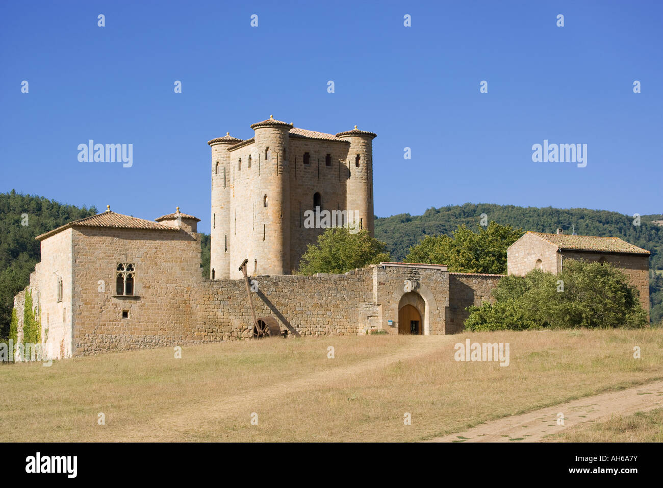 France Languedoc Roussillon chateau cathare de Arques Banque D'Images