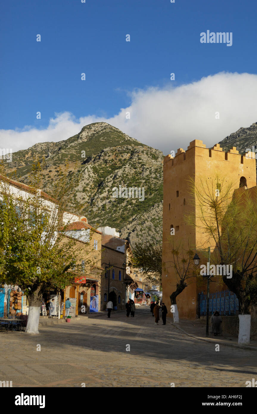Kasbah Chefchaouen Maroc Afrique du Nord Banque D'Images