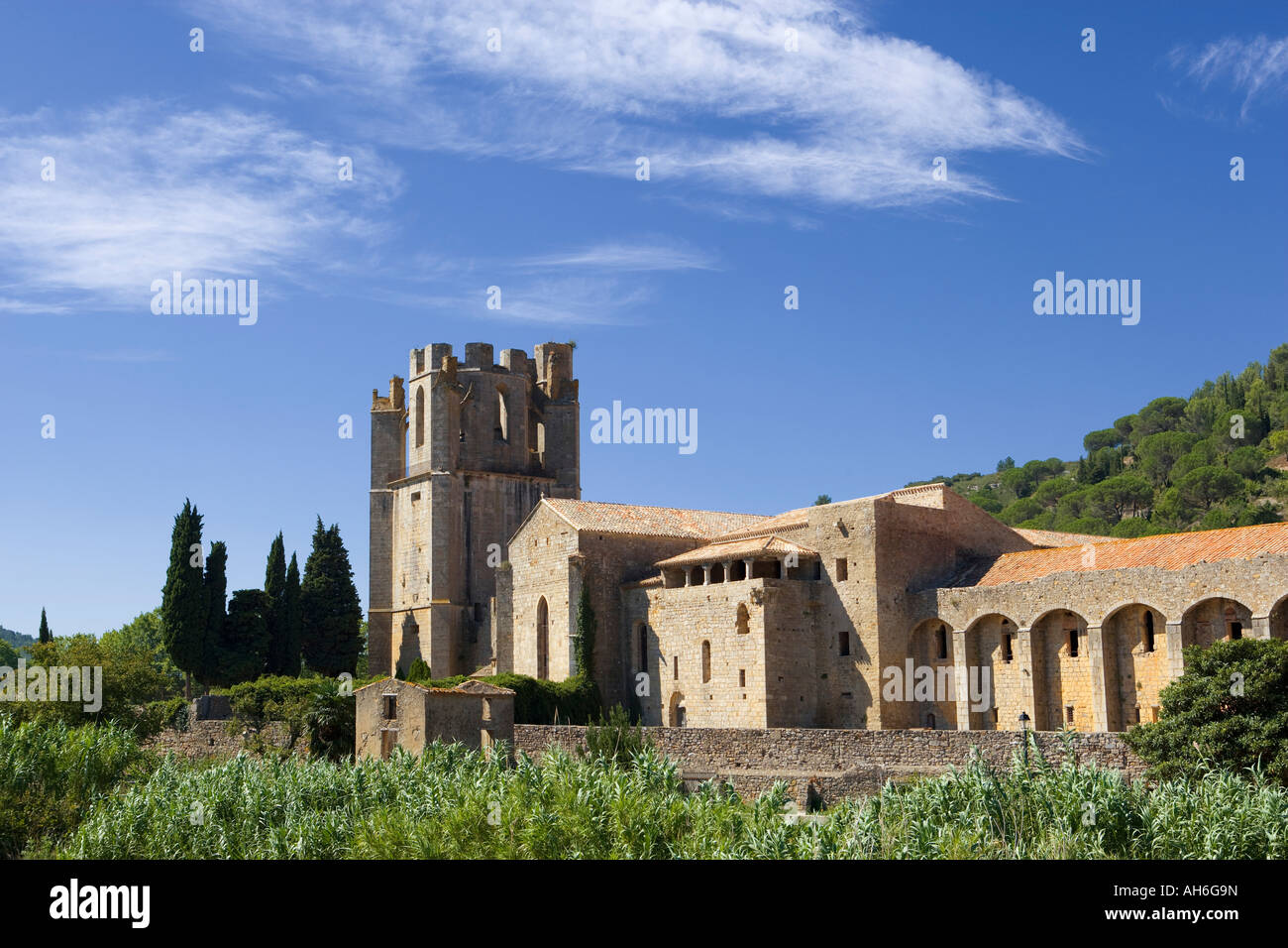 France Languedoc Roussillon Abbaye de la grasse Banque D'Images