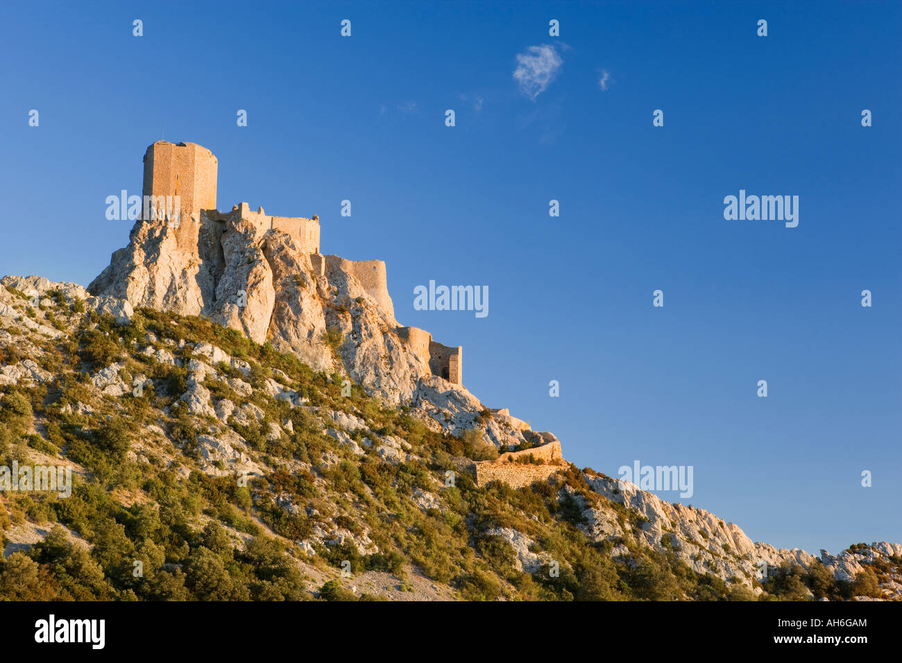 France Languedoc Roussillon château de Quéribus Banque D'Images