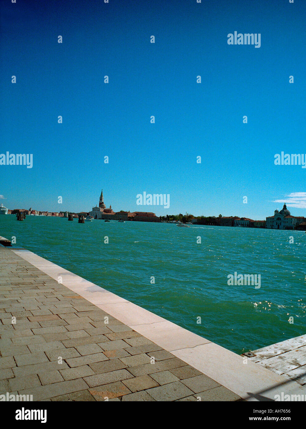 Canal Giudecca Venise Italie Banque D'Images