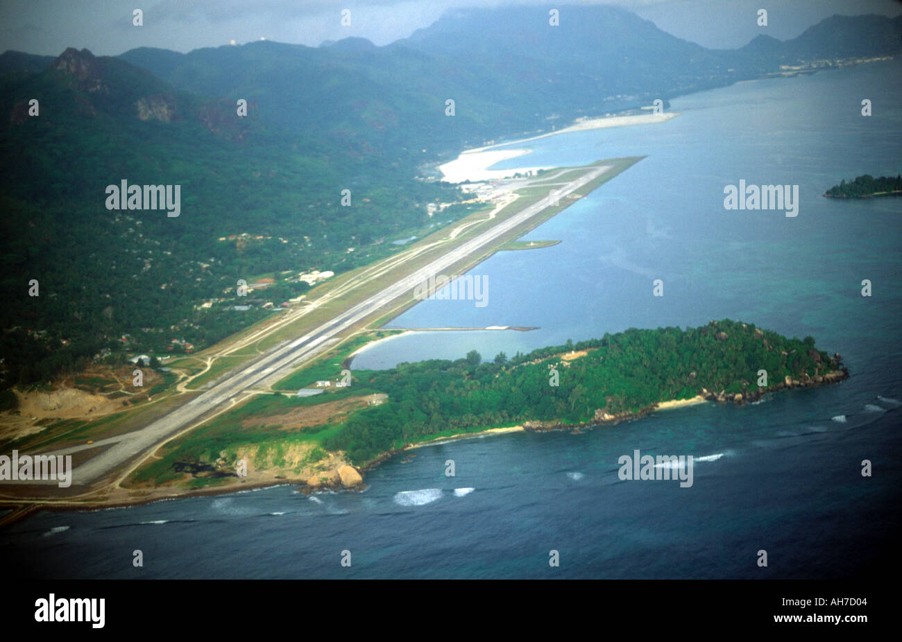 L'aéroport international des Seychelles Mahe Banque D'Images
