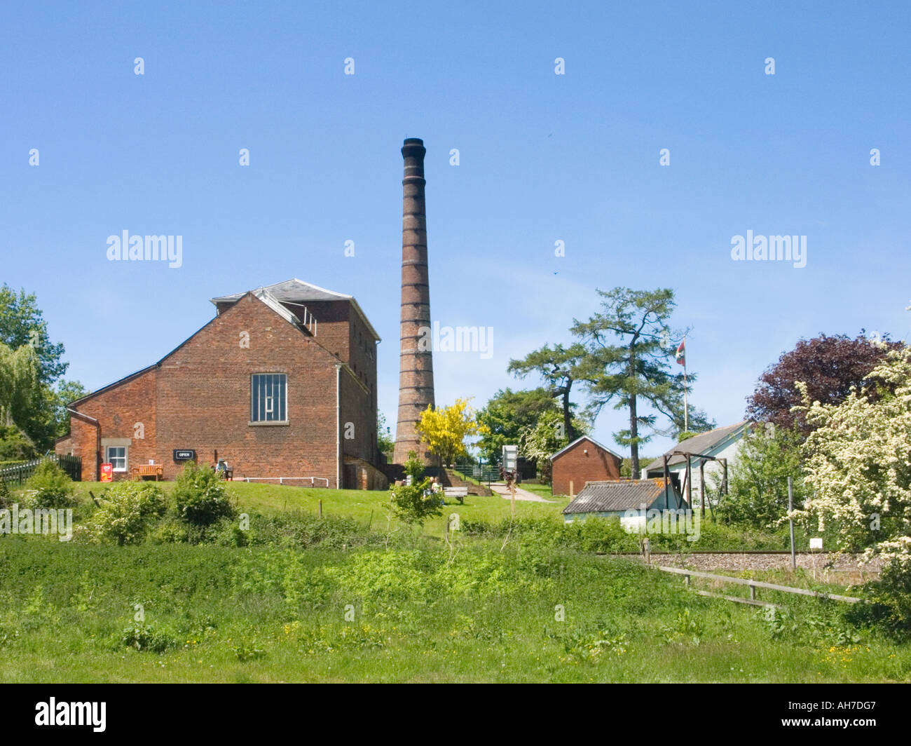 La station de pompage à Crofton, moteurs de Kennet and Avon Canal Banque D'Images