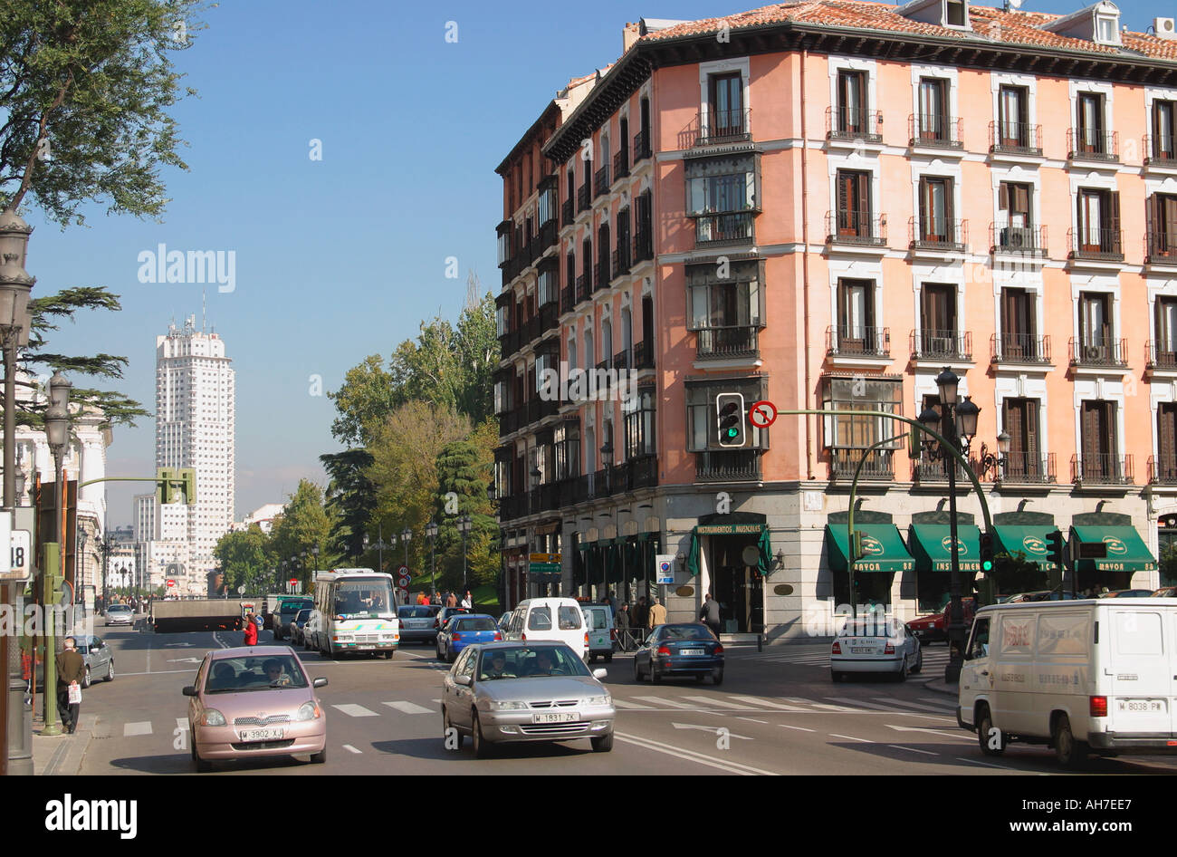 Espagne Madrid Calle Bailén Banque D'Images