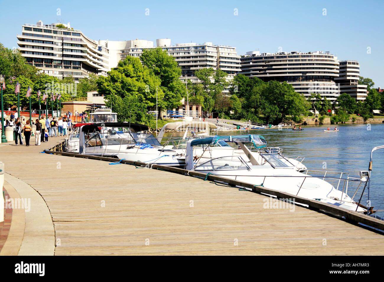 Le front de mer à George Town Washington DC Banque D'Images