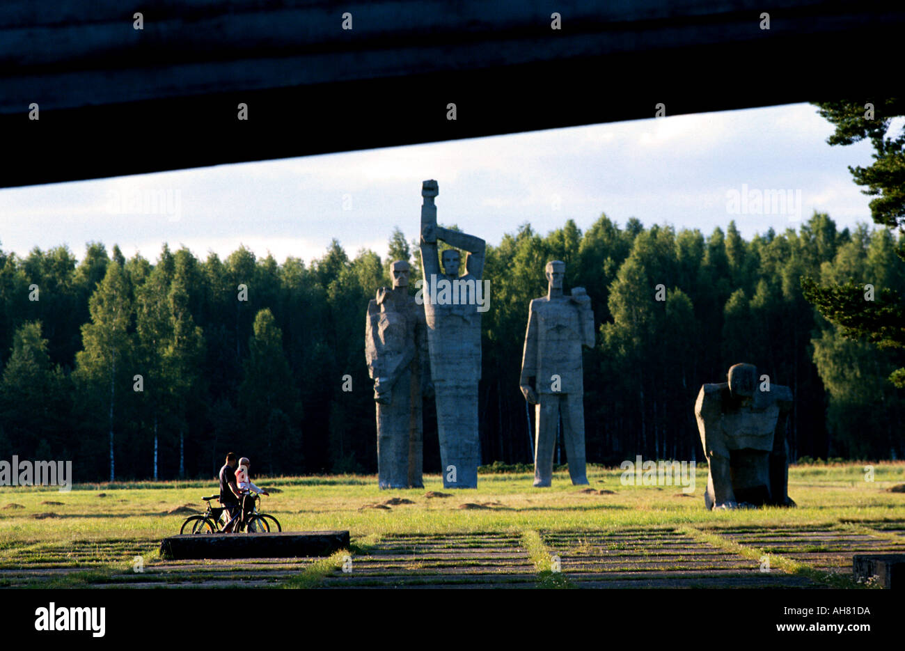 Lettonie. SALASPILS-Kurtenhof camp de concentration nazi à 18 km au sud-est de la capitale RigaRiga. Banque D'Images