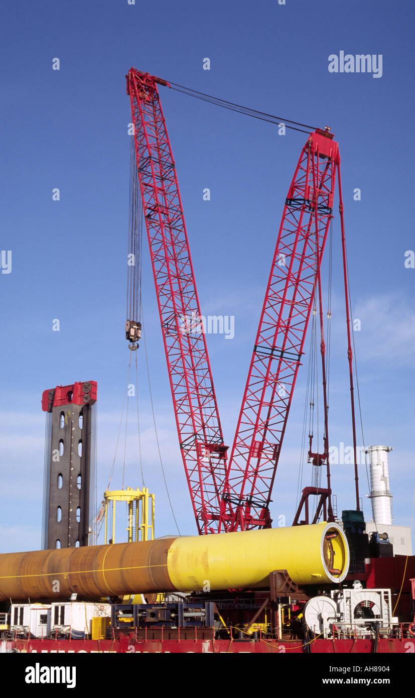 JUMPING JACK MARTEAU HYDRAULIQUE MARITIME DE GREAT YARMOUTH SUR LA RIVIÈRE YARE EAST ANGLIA NORFOLK ENGLAND UK Banque D'Images