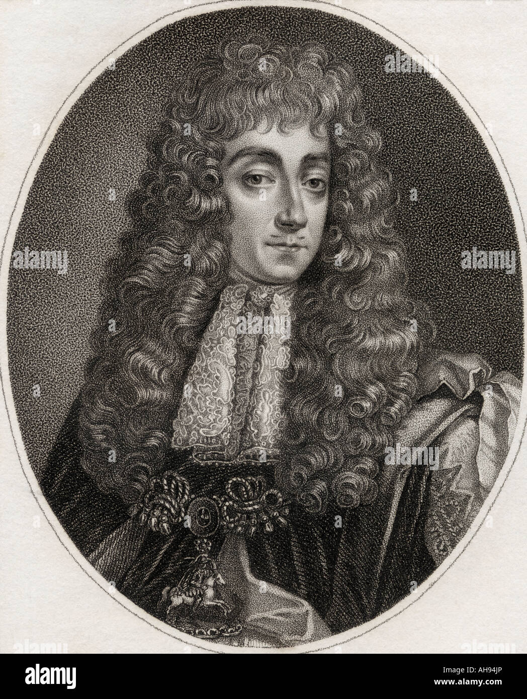 George Villiers, 2e duc de Buckingham, 20e baron de Ros, 1628 - 1687. Homme d'État et poète anglais. Banque D'Images