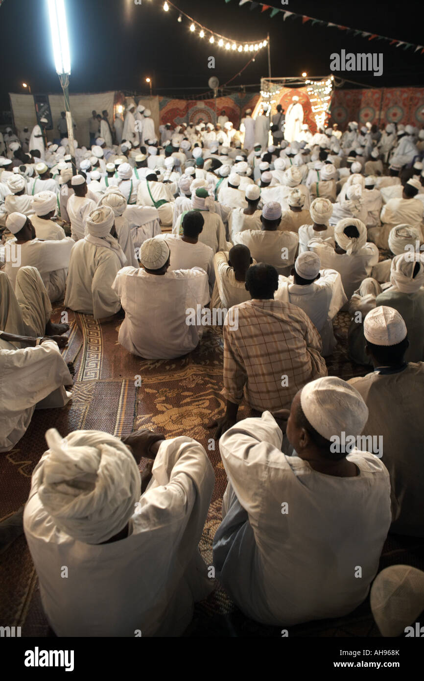 La célébration de l'anniversaire du Prophète Mommhamed, Shendi, Soudan Banque D'Images