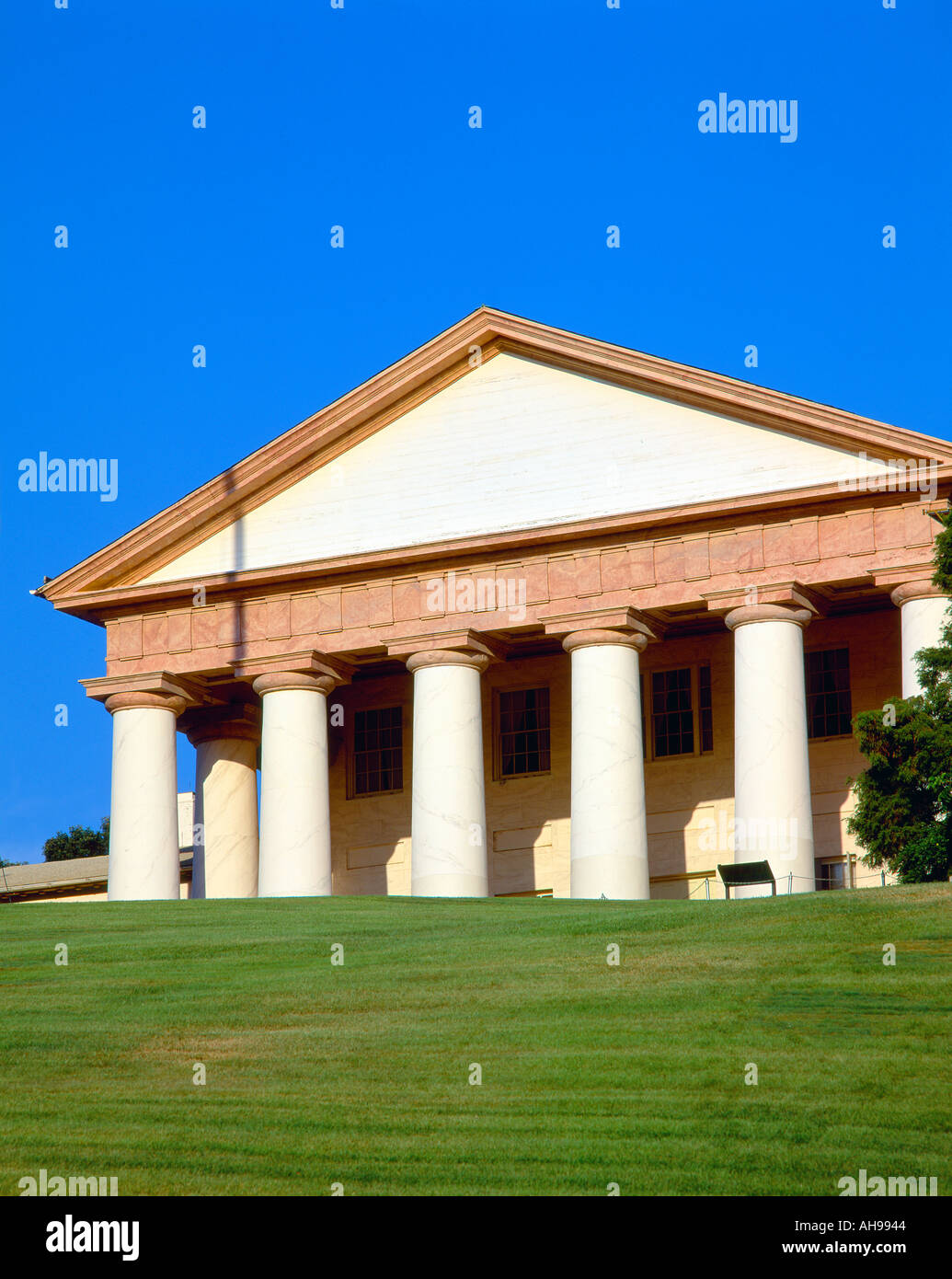 En dehors de Arlington National Cemetery, Robert E Lee s home Banque D'Images