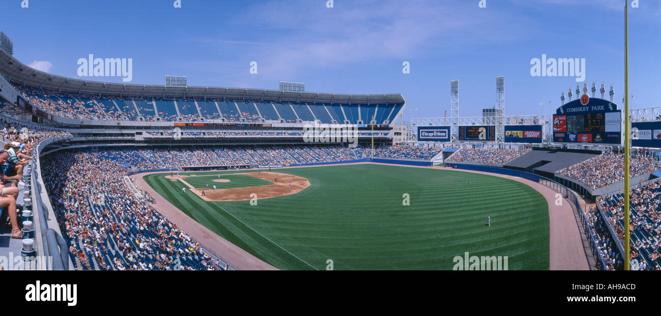 New Comiskey Park Chicago White Sox Rangers v Banque D'Images