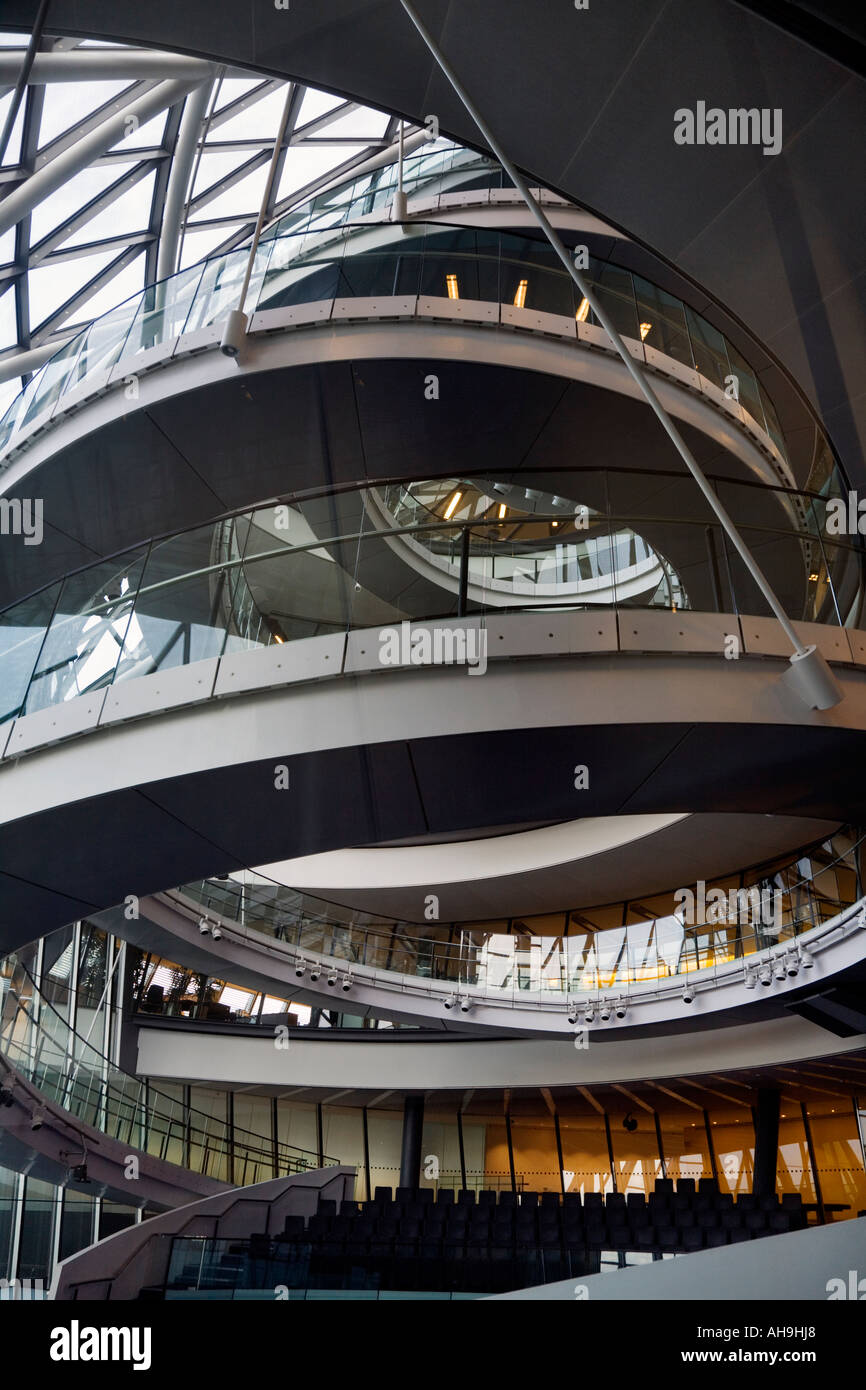 Détail architectural - l'intérieur de l'hôtel de ville de Londres Banque D'Images