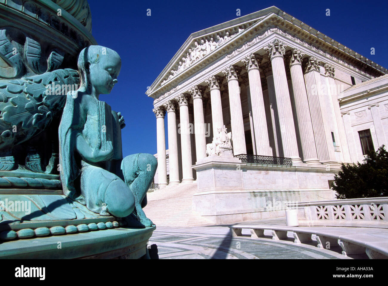 La Cour suprême des États-Unis Washington DC Banque D'Images