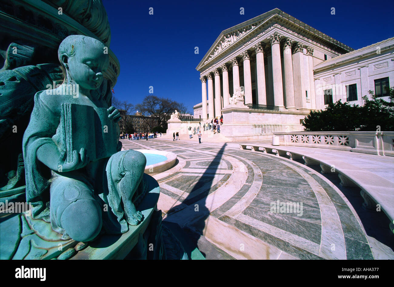 La Cour suprême des États-Unis Washington DC Banque D'Images