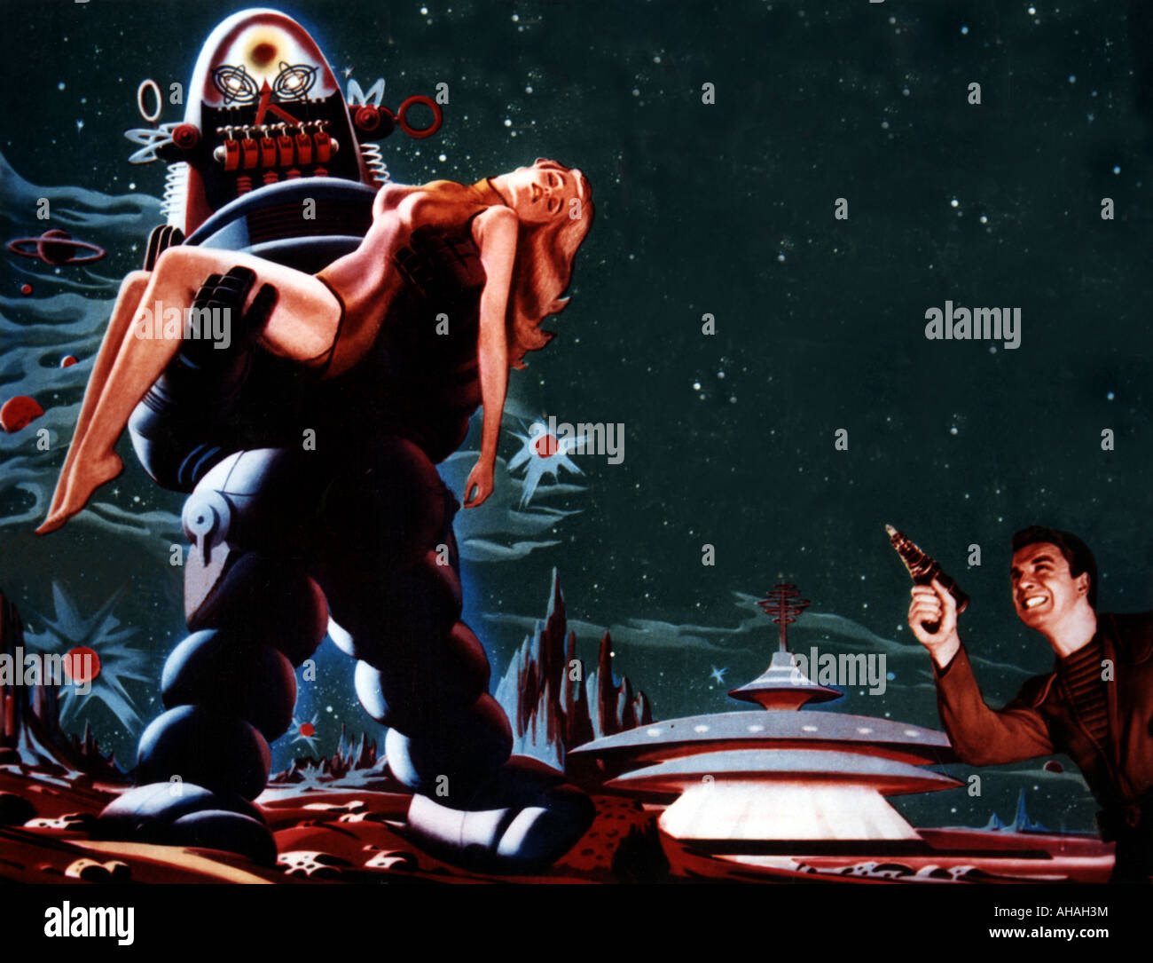 Planète interdite 1956 film MGM Banque D'Images