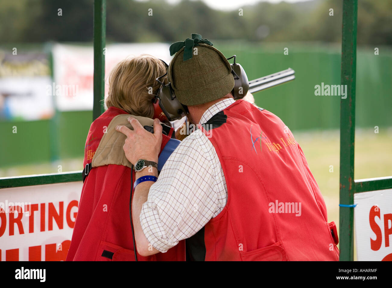 Royaume-uni Hampshire Romsey Broadlands CLA Game Fair William Miles apprennent à tirer Banque D'Images