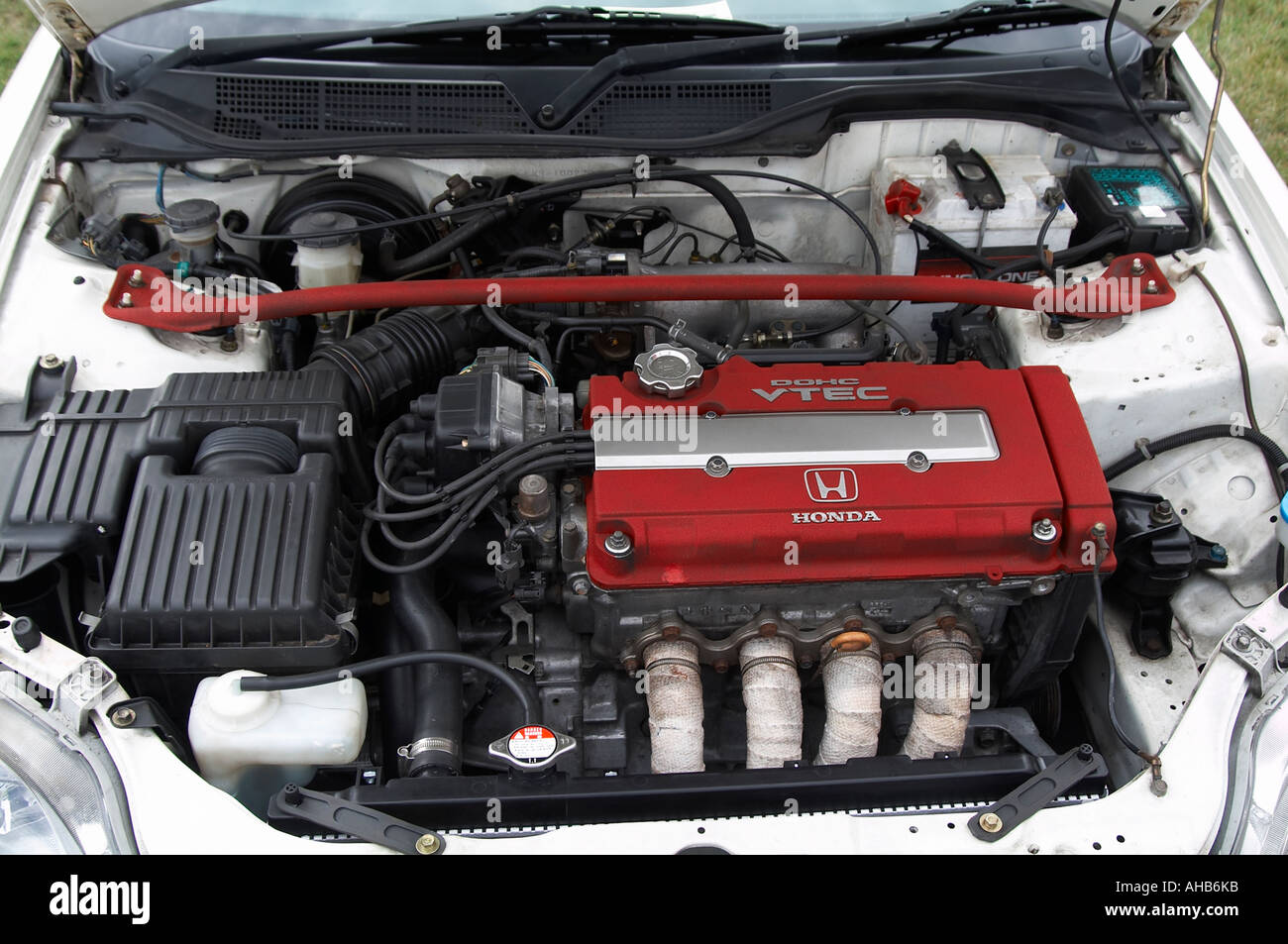 Honda, vtec, variable, soupape, distribution, performance, quatre, cylindre, type, R, civique, Japon, Japonais, fabricant, Banque D'Images