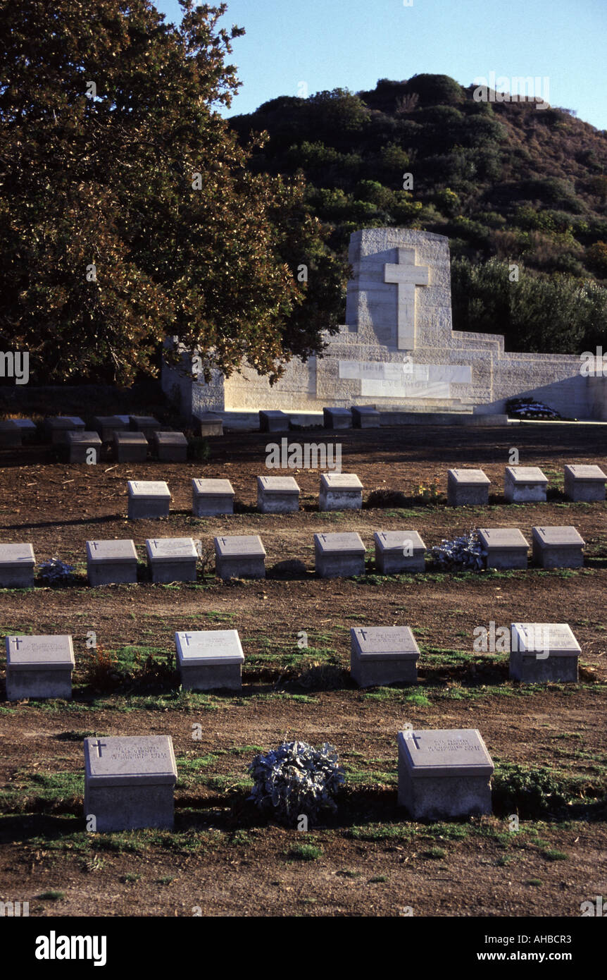 Le cimetière de guerre australien au cou , Gallipoli Turquie Banque D'Images
