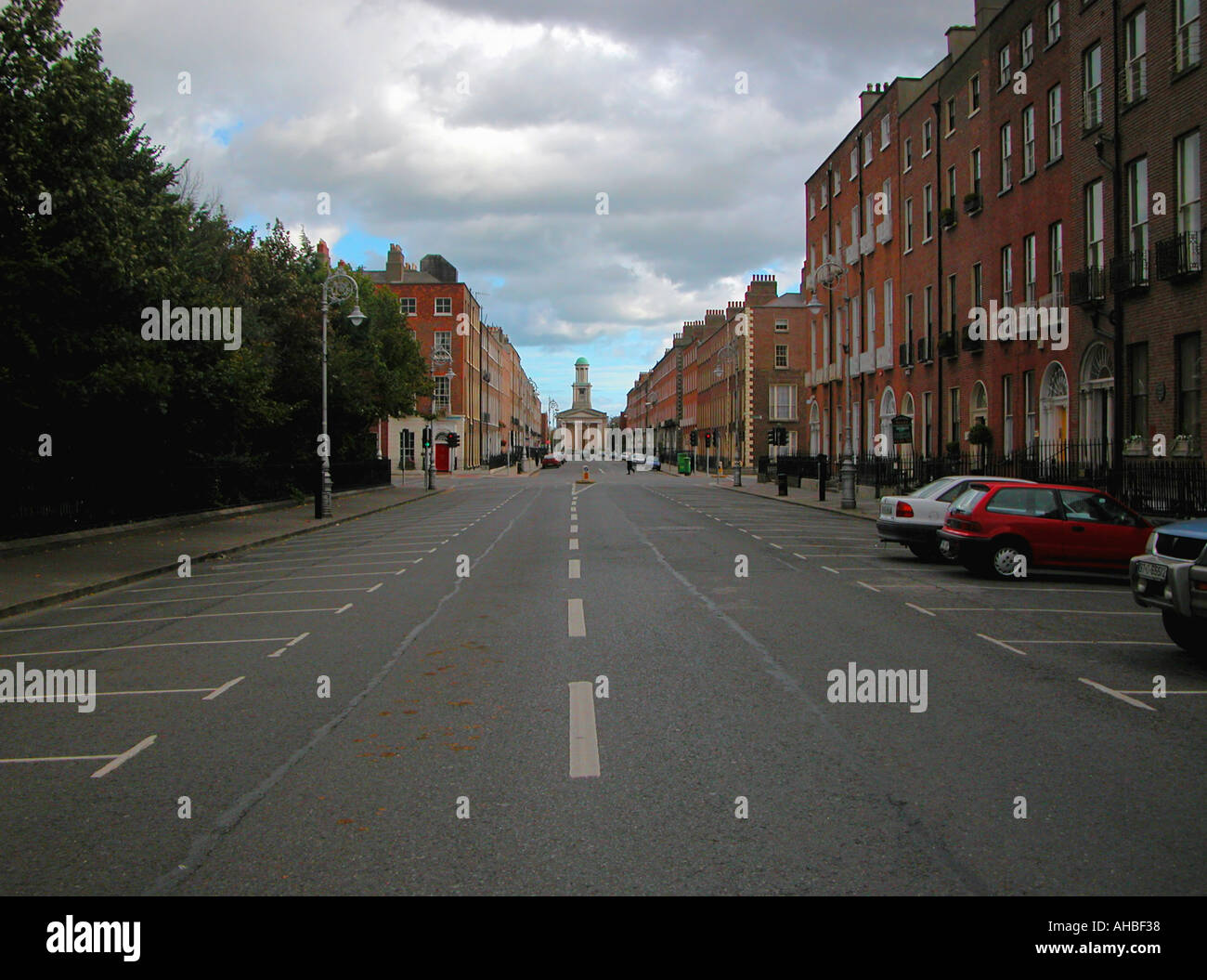 Le centre-ville de Dublin, Merrion Square Banque D'Images