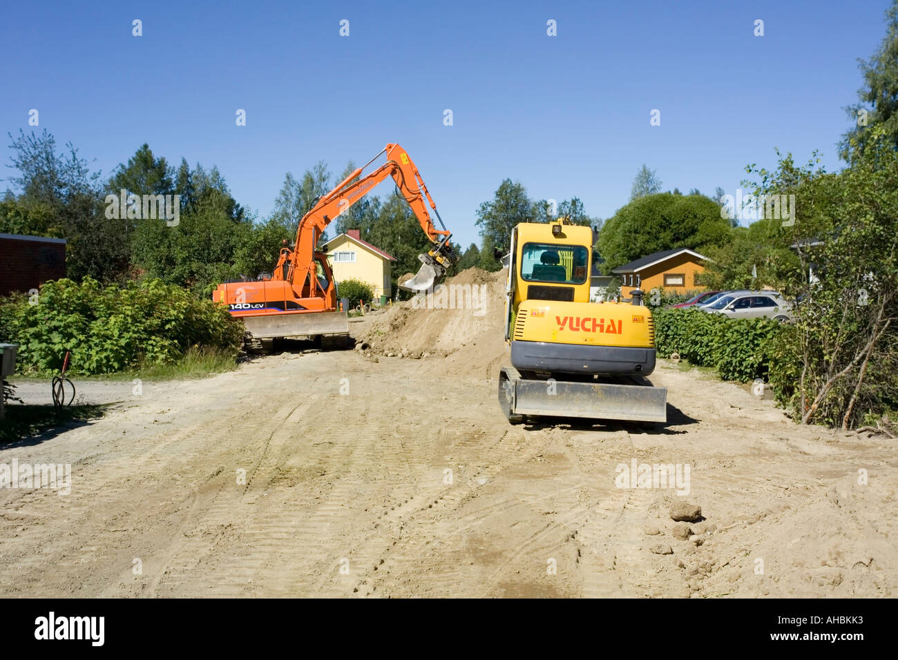 Excavateurs Banque D'Images
