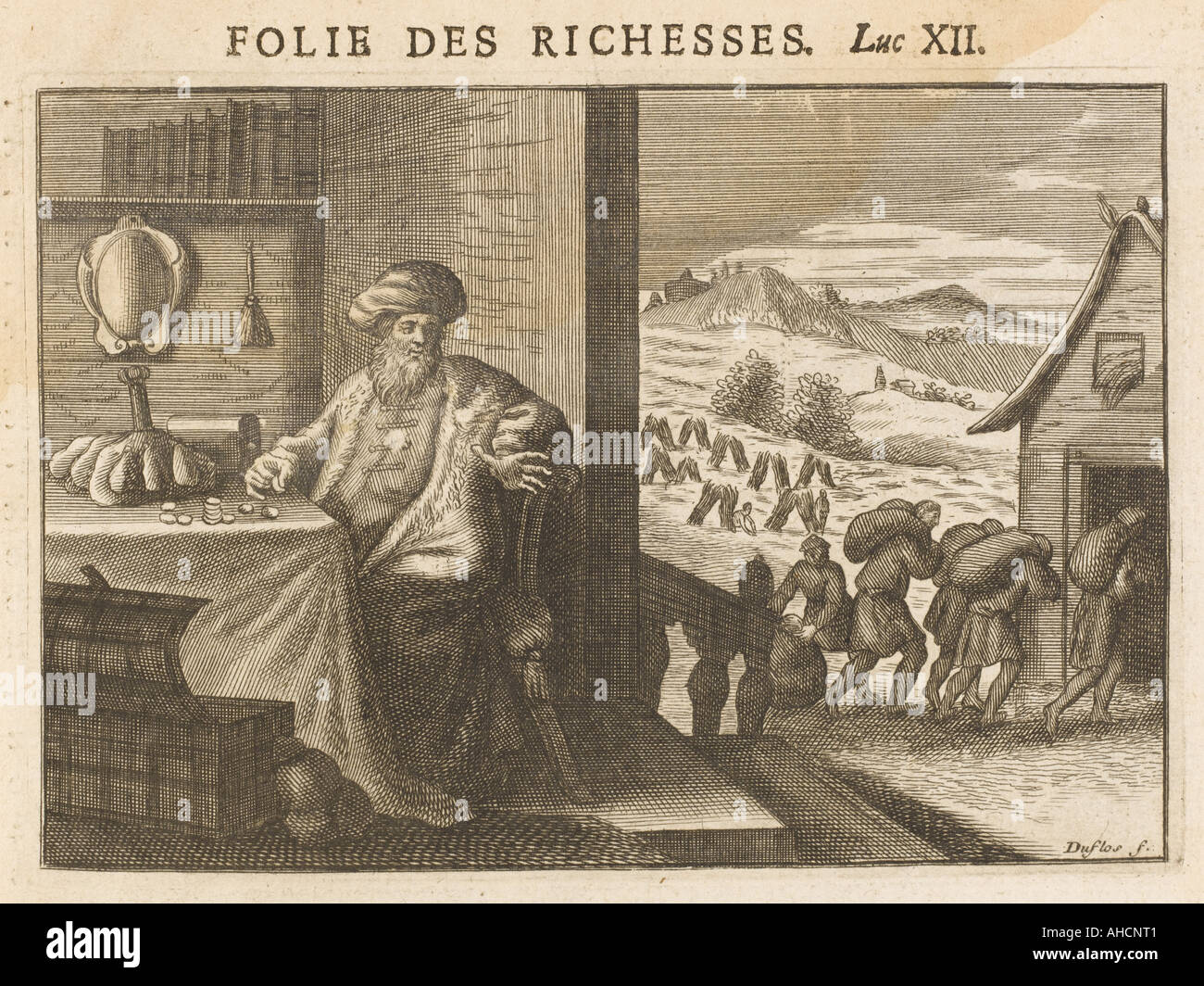 Parabole de l'homme riche Banque D'Images