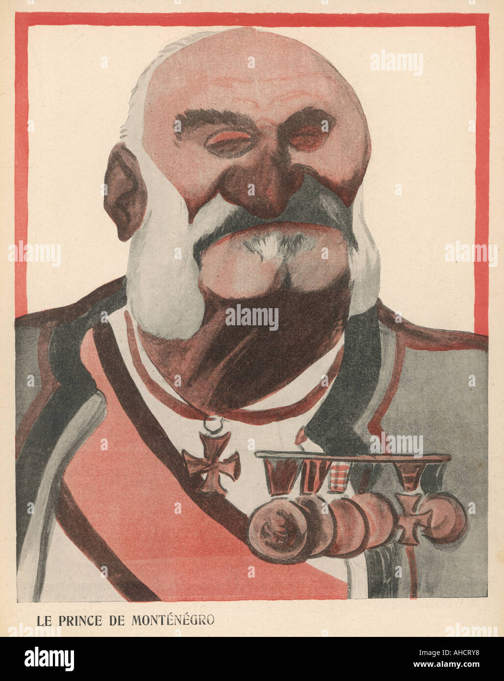 Nikola Montenegro 1903 Banque D'Images