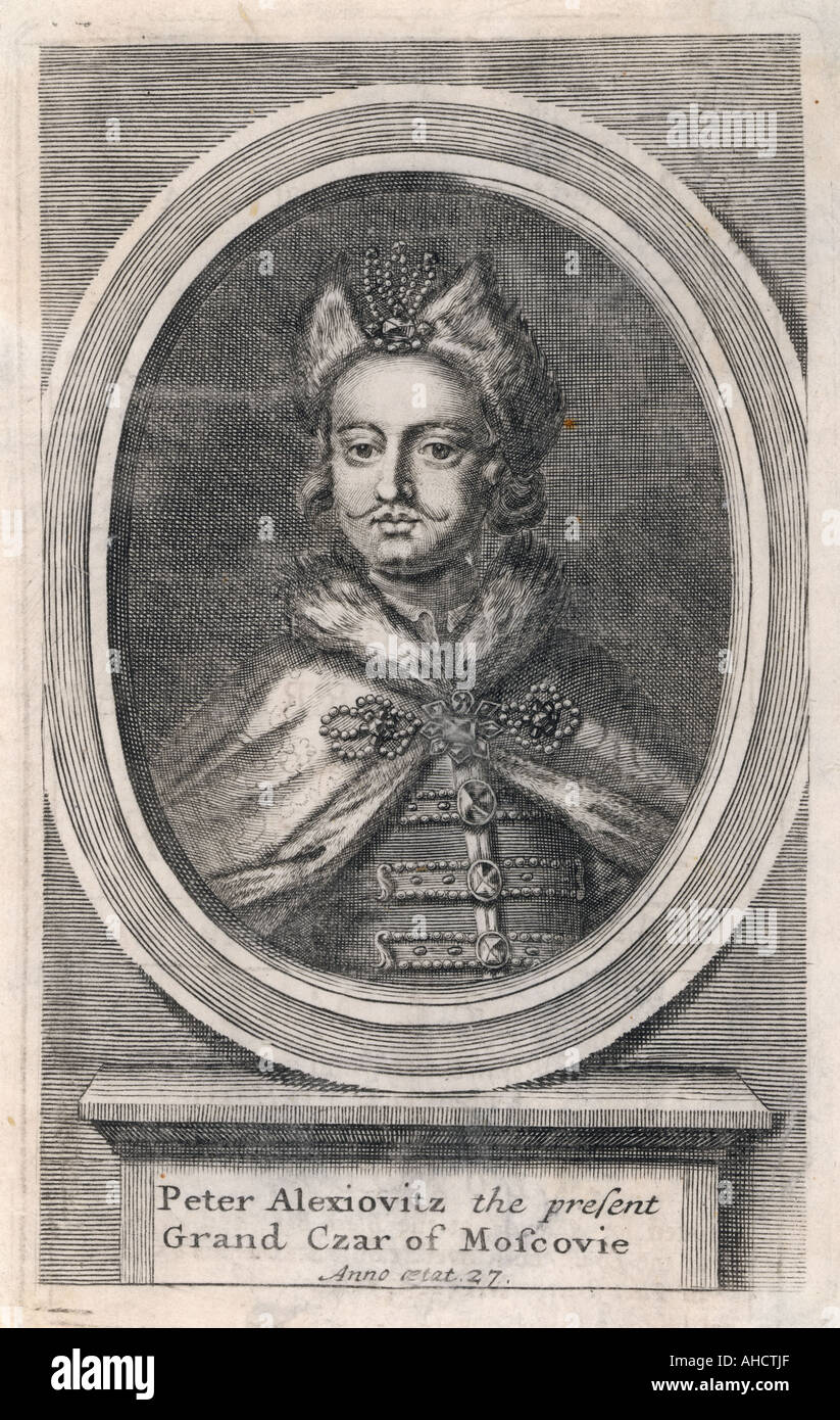 Pierre I la grande Russie Banque D'Images