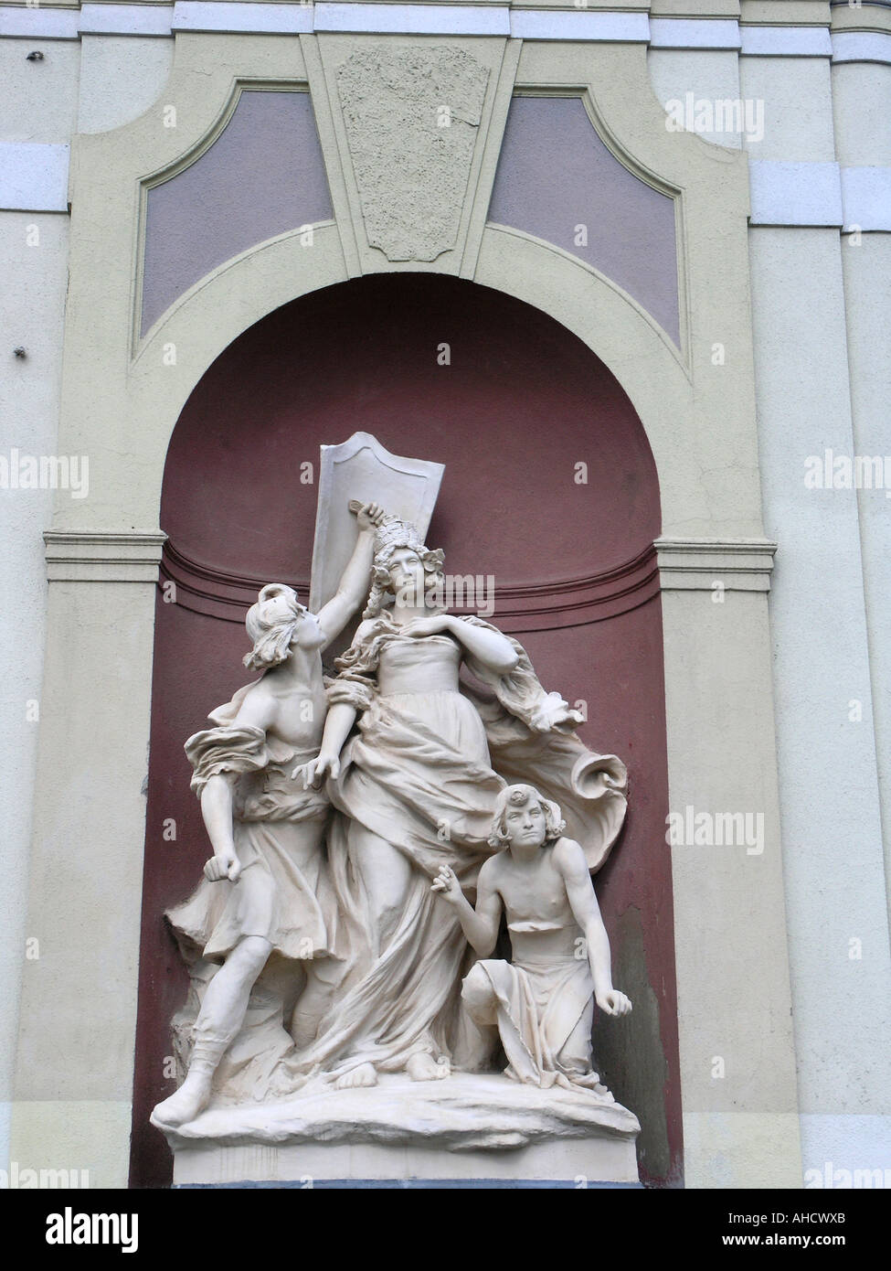 Détail de la Direction générale de la Lapidarium Galerie dans la zone d'exposition Vystaviste Holesovice Prague République tchèque CZ Europ Banque D'Images