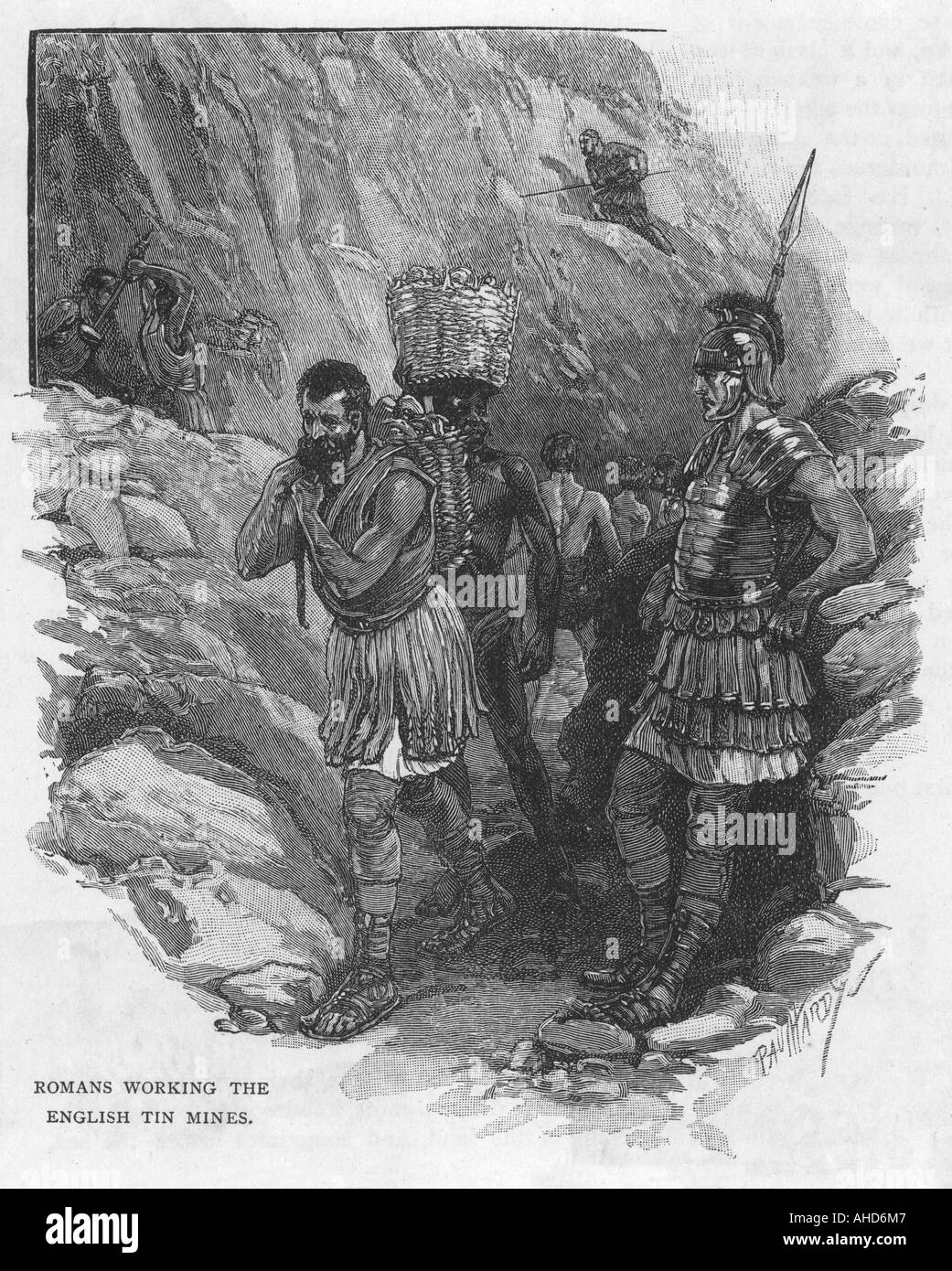 La Bretagne romaine l'exploitation minière de l'étain Banque D'Images