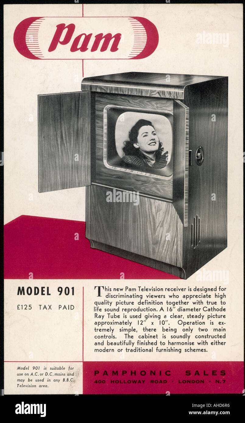 Téléviseur Pam Banque D'Images Téléviseur Pam Banque D'Images