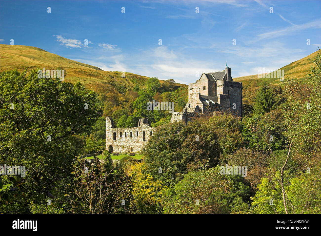 Castle Campbell Dollar Glen Banque D'Images