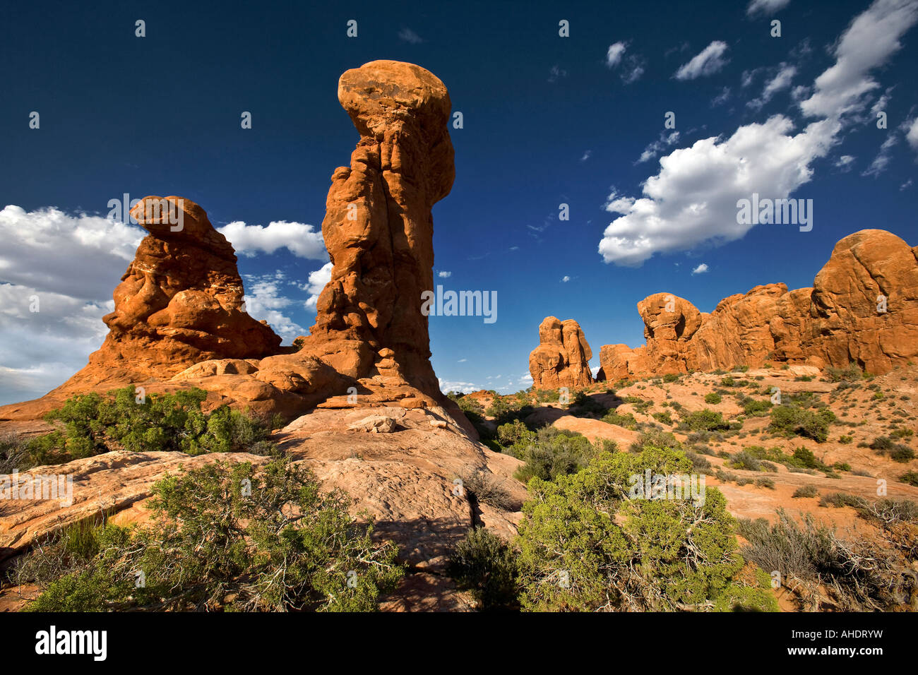 Jardin d'Eden Parc National Arches dans l'Utah Banque D'Images