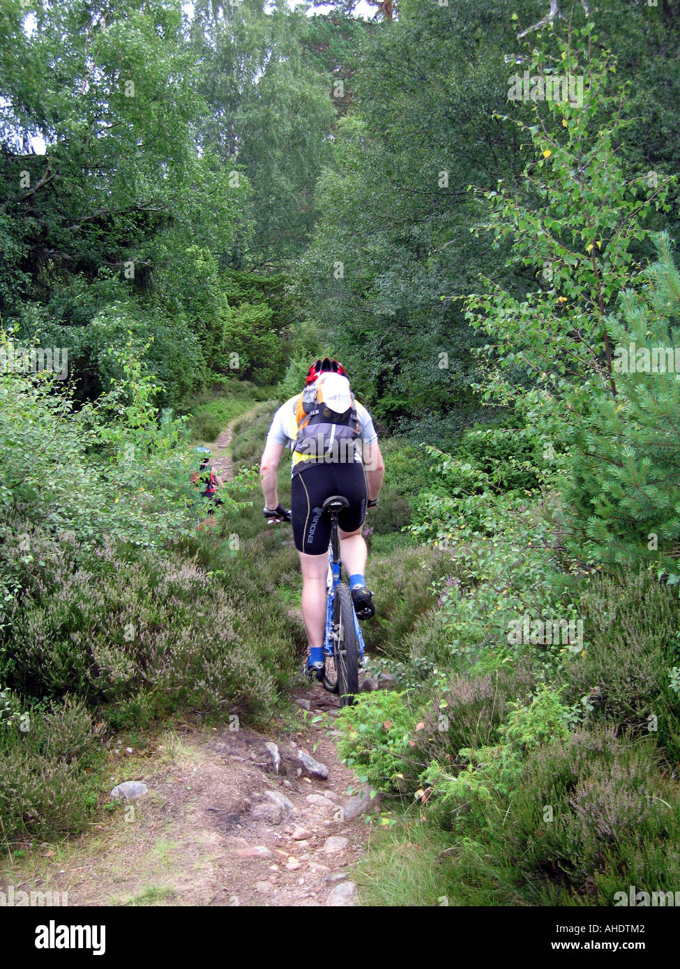 Vtt / vélo dans les Highlands écossais dans le parc national de