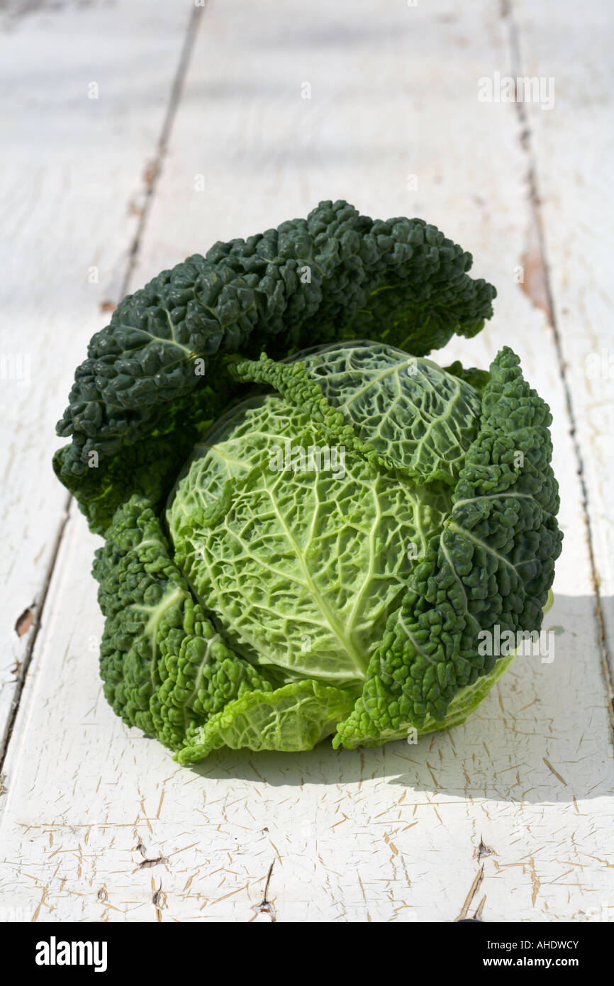 Chou frisé Banque D'Images