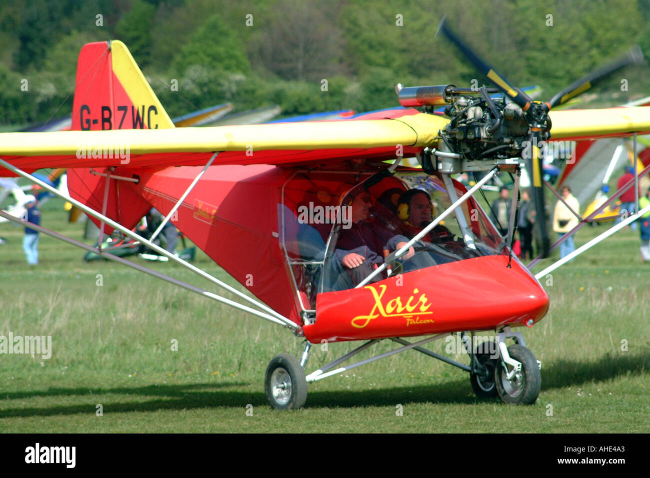 Affichage de l'air à l'Aérodrome de Popham Hampshire England UK ulm XAIR FALCON Banque D'Images