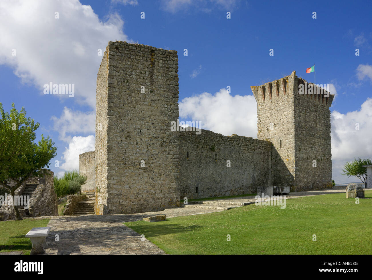 Château Ourém près de Fatima Costa da Prata Portugal Banque D'Images